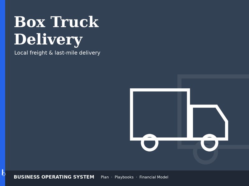 Box Truck Local Delivery operating system