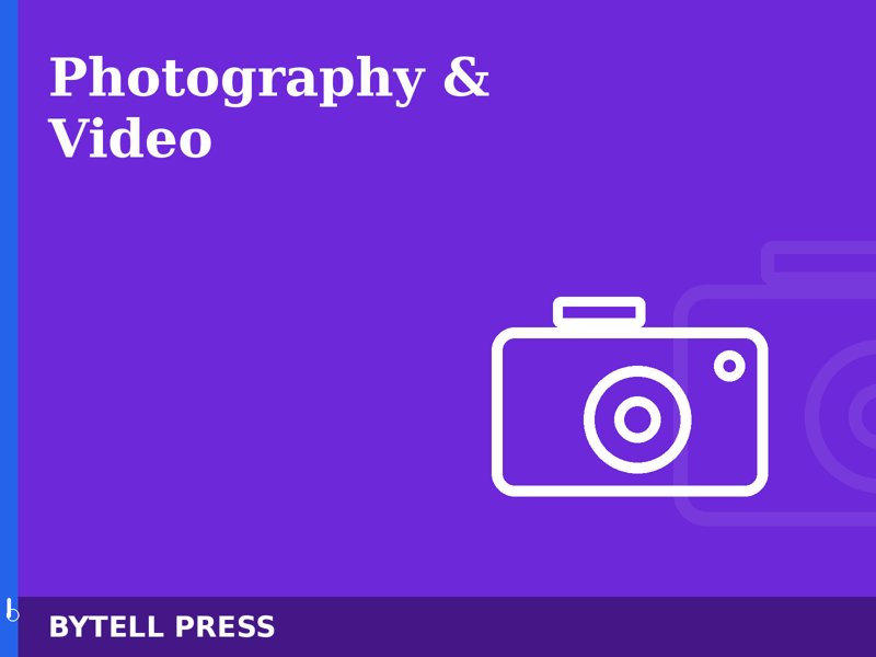 Photography & Videography Studio operating system