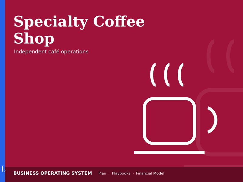 Specialty Coffee Shop operating system
